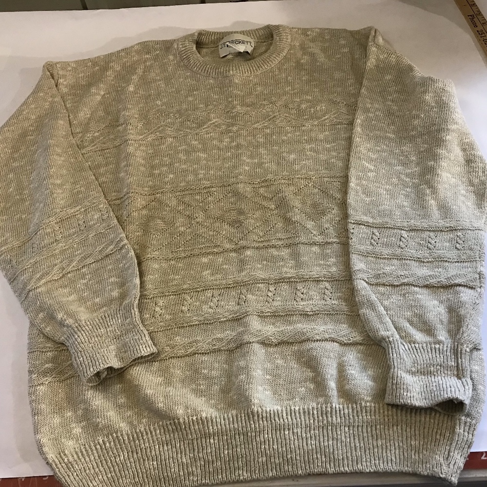 Men’s Sweater Pullover Large cream color